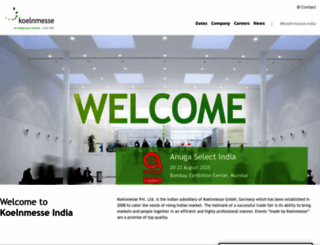 koelnmesse-india.com screenshot