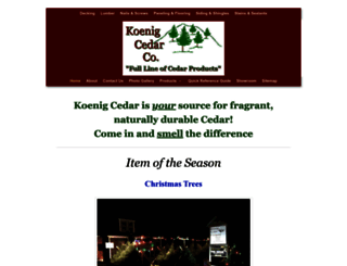 koenigcedar.com screenshot