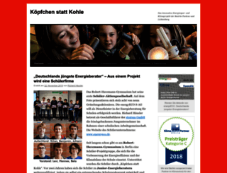 koepfchenstattkohle.org screenshot