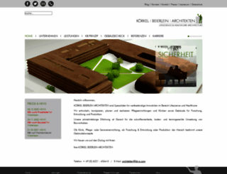 koerkel-beierlein-architekten.com screenshot