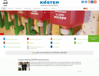 koester-bauchemie.com screenshot