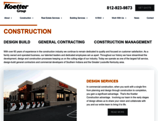koetterconstruction.com screenshot