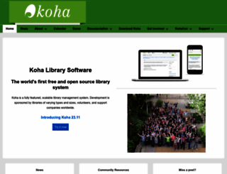 koha-community.org screenshot