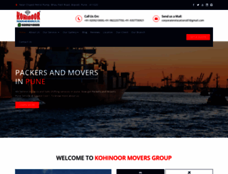 kohinoormovers.com screenshot