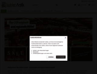 kohler-antik.de screenshot
