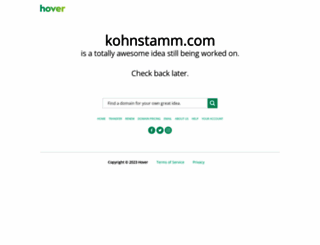 kohnstamm.com screenshot