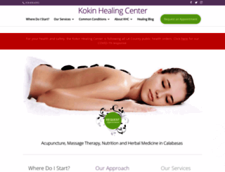 kokinhealingcenter.com screenshot