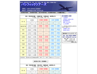 kokunai.pacific-tours.jp screenshot