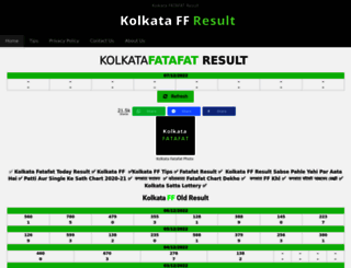 kolkataffresult.com screenshot