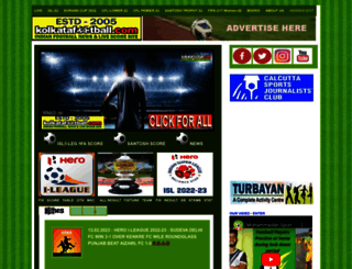 kolkatafootball.com screenshot