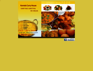 komalacurryhouse.com screenshot