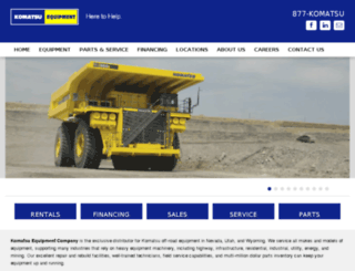 komatsueq.com screenshot