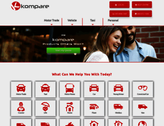 kompare.co.uk screenshot