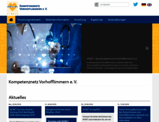 kompetenznetz-vorhofflimmern.de screenshot