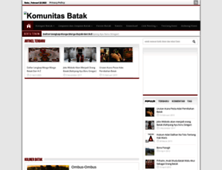 komunitas-batak.com screenshot