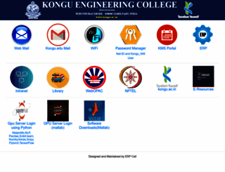 kongu.edu screenshot