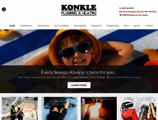 konkleplumbing.com screenshot