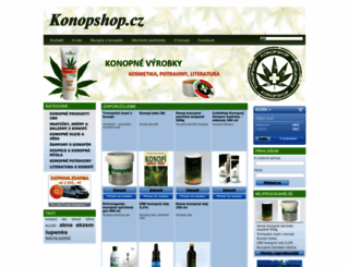 konopshop.cz screenshot