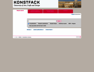 konstfack.diva-portal.org screenshot