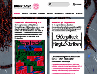 konstfack.se screenshot