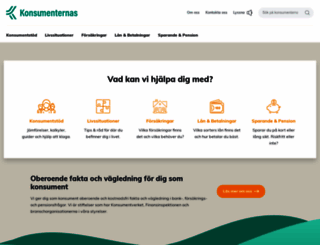 konsumenternasforsakringsbyra.se screenshot