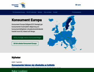 konsumenteuropa.se screenshot