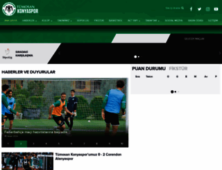 konyaspor.org.tr screenshot