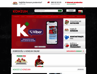 konzum.co.ba screenshot