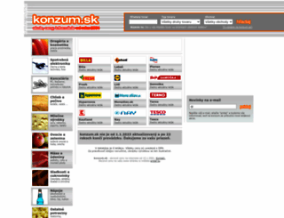 konzum.sk screenshot