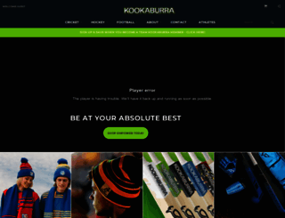 kookaburrasport.com.au screenshot