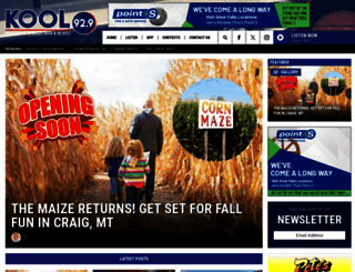 kool929fm.com screenshot
