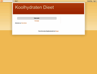 koolhydratendieet.blogspot.nl screenshot