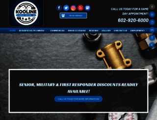 koolineplumbing.com screenshot