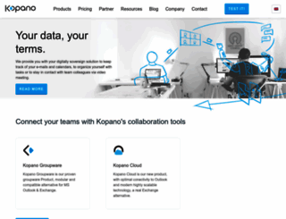 kopano.com screenshot