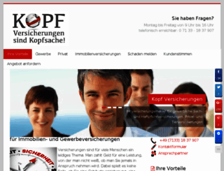 kopf-finanzdienstleistung.de screenshot