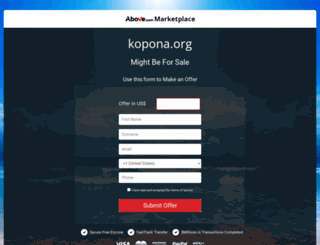 kopona.org screenshot