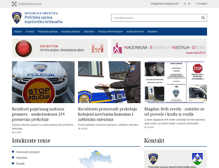 koprivnicko-krizevacka.policija.hr screenshot
