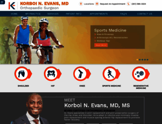 korboievansmd.com screenshot