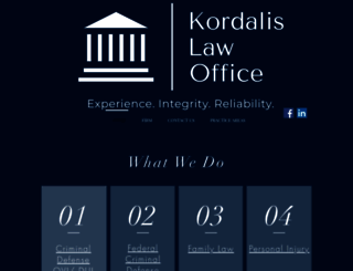 kordalis-law.com screenshot