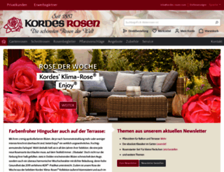 kordes-rosen.com screenshot