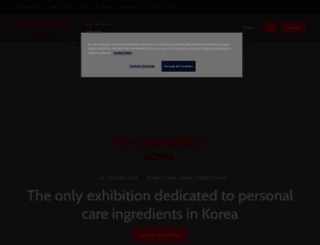 korea.in-cosmetics.com screenshot