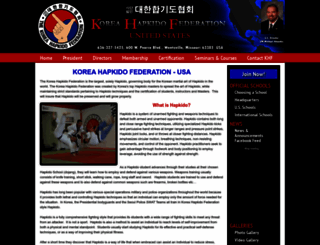 koreahapkidofederation.net screenshot