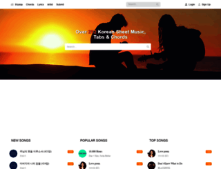 koreanchords.com screenshot