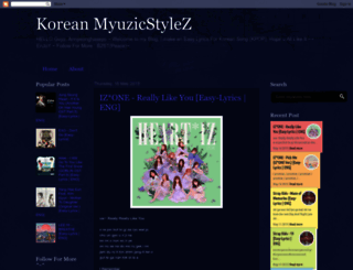 koreanmyuzic.blogspot.fr screenshot