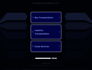 koreatransportation.info screenshot