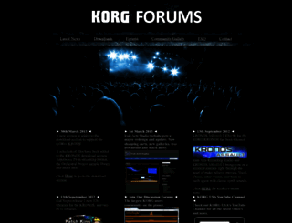 korgforums.com screenshot