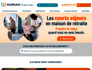 korian.fr screenshot