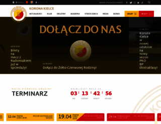 korona-kielce.pl screenshot