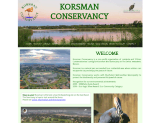 korsmanconservancy.com screenshot