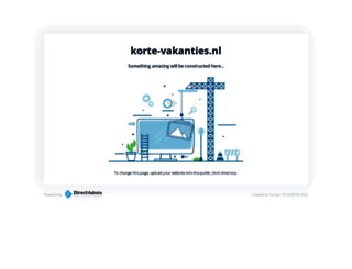 korte-vakanties.nl screenshot